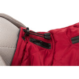 Trixie Hundemantel Minot rot – wattiertes Fleece, reflektierende Streifen, 30 cm