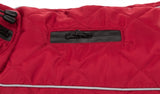 Trixie Hundemantel Minot Rot – wattiert, Fleece gefüttert, 33 cm