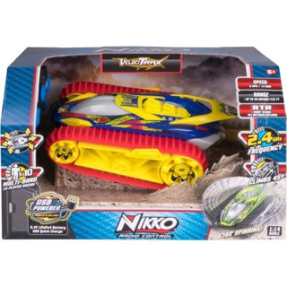 Nikko RC-Car Velocitrax Rally Red – lenkbares Gelände-Kettenfahrzeug mit 360° Drehungen – 14 km/h – ab 8 Jahren