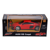 RC Audi R8 Coupé rot im Maßstab 1:24