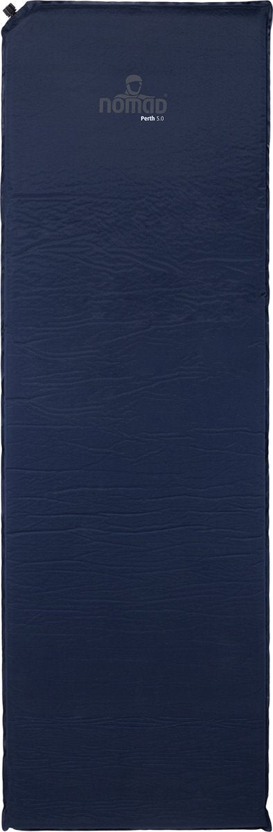 Nomad ® perth 5.0 slaapmat zelfopblazend | 198 x 63 | 5 cm dikte | blauw | comfortabel kamperen | incl hoes