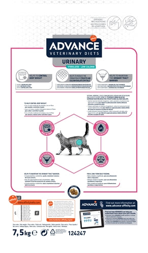 Advance Veterinary Diet Cat Uriny Sterilized Less Calorie S.