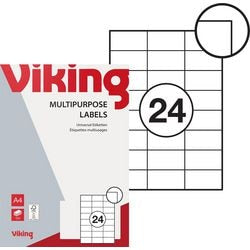 Multifunctionele etiketten viking mat wit
