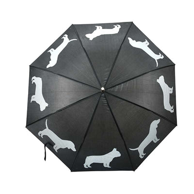 Umbrella dogs reflective black