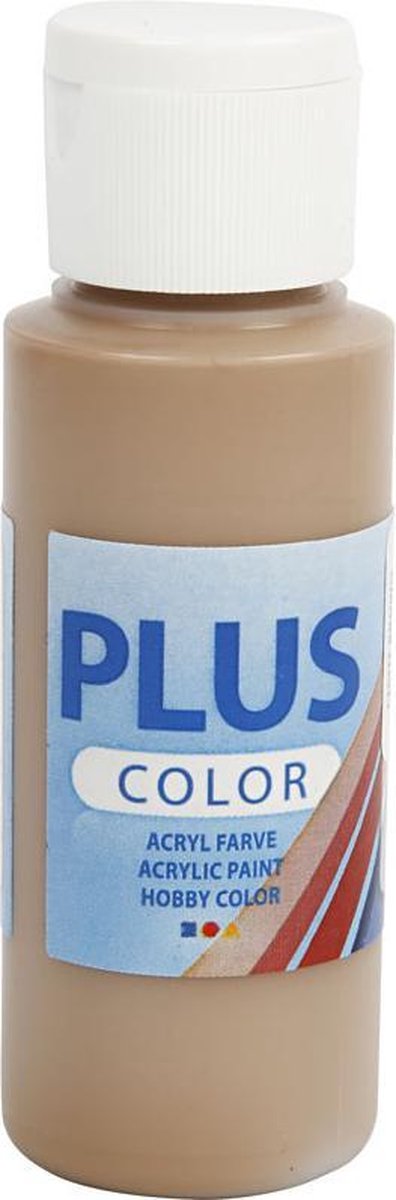 Plus Color Acrylfarbe, hellbraun, 60 ml 1 Flasche