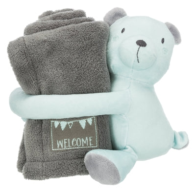 Trixie Junior Play set odeja in Bear Grey Mint Green