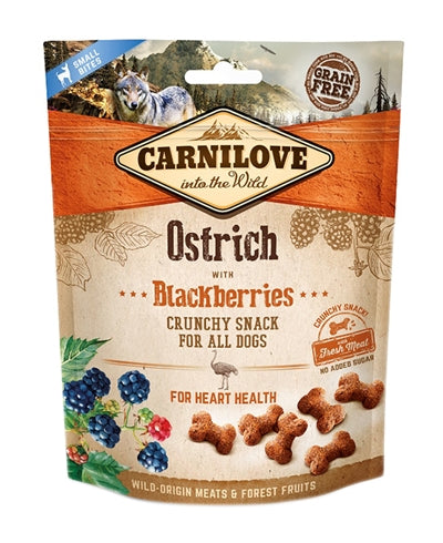 Carnilove Crunchy Snack Ostrich Black Berry