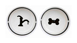 Trixie Food Bowl Trinkbehälter Set auf Ihren Füßen weiß schwarz