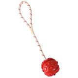 Trixie-Ball am Seil aus Naturkautschuk, schwimmend, lindgrün