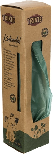 Trixie Poop Bags Compostable Forest Green