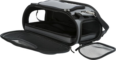 Trixie Hundetasche Flugzeugtasche Flügel grau schwarz