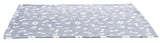 Trixie Hundedecke Kenny Fleece Knochenpfoten blau