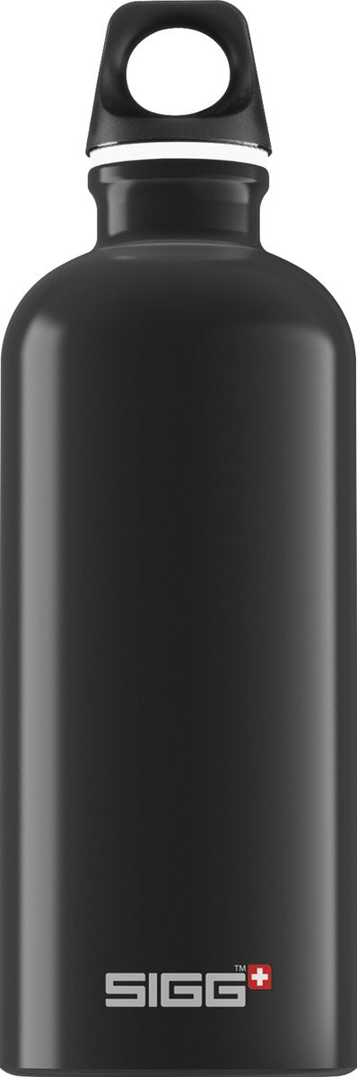 Sigg | Traveller 0,6l schwarz | Trinkflasche aus Aluminium