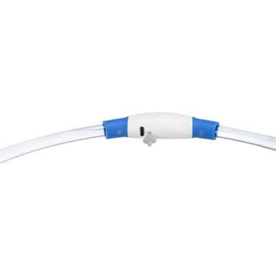 Trixie Leuchthalsband USB-Blitzlicht wiederaufladbar TPU blau