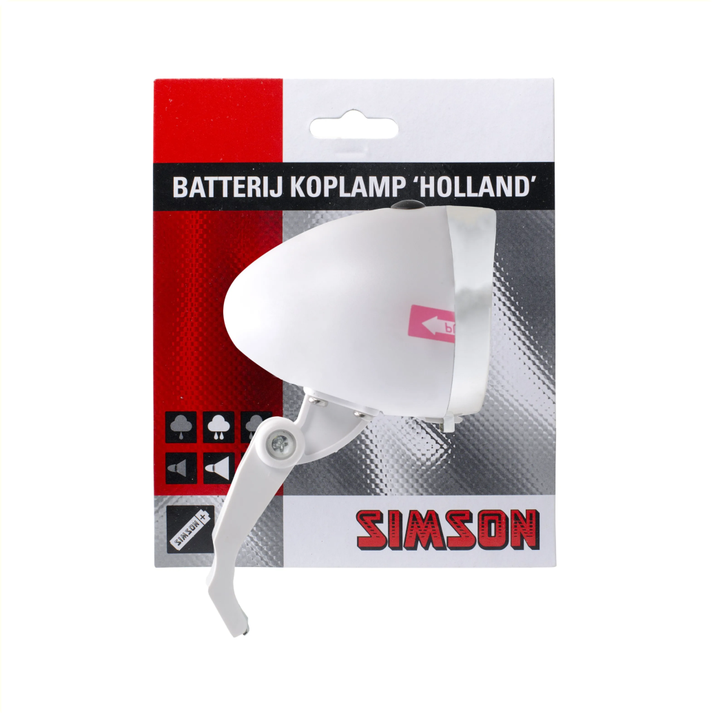 Simson Batterijkoplamp Holland Witz