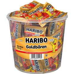 Fruchtgummi Haribo Goldbären 10 g Ananas, Apfel, Erdbeere, Himbeere, Zitrone