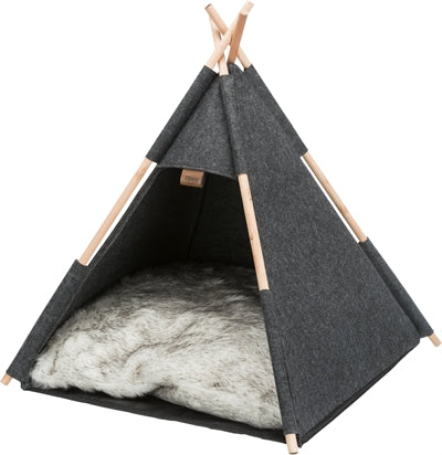 Trixie Cat Basket Tipi huet anthrasprait gefillt