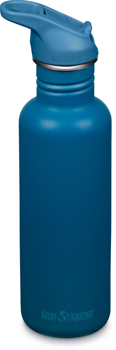 Klean Kanteen Trinkflasche – klassisch – Sportverschluss mit Flip – Corsair – 800 ml