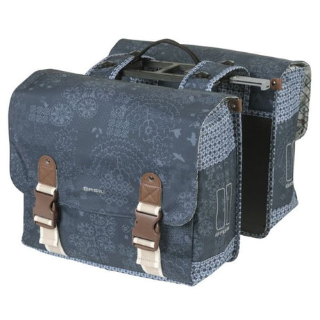 Basil Doppelte Fahrradtasche Bohème Mik 35 Liter – Indigoblau