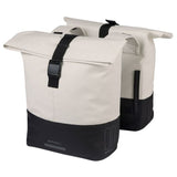 Basil Doppelte Fahrradtasche Cove 28-32l 14 x 29 x 36 cm - Weiß Schwarz