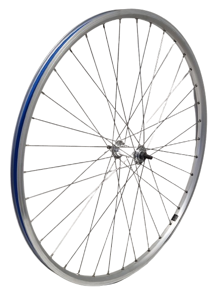 Gazelle KGZ Rueda delantera de 28 pulgadas (622) Rim Spokes de plata de acero inoxidable Eje fijo