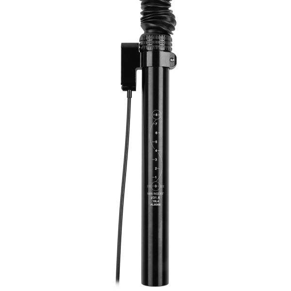M-Wave Dropper-Sattelstütze SP110-Adj – ø31,6 mm 445 mm höhenverstellbar – Schwarz