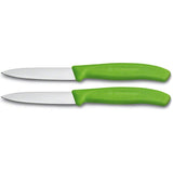 Victorinox glattes Schälmesser 2 Stück grün