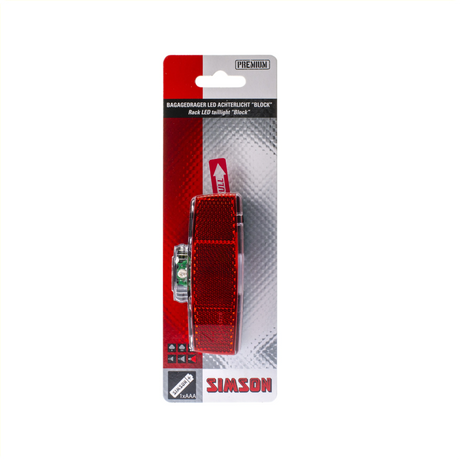 Hinterlichtblock LED -Batteriegepäck Rack rot
