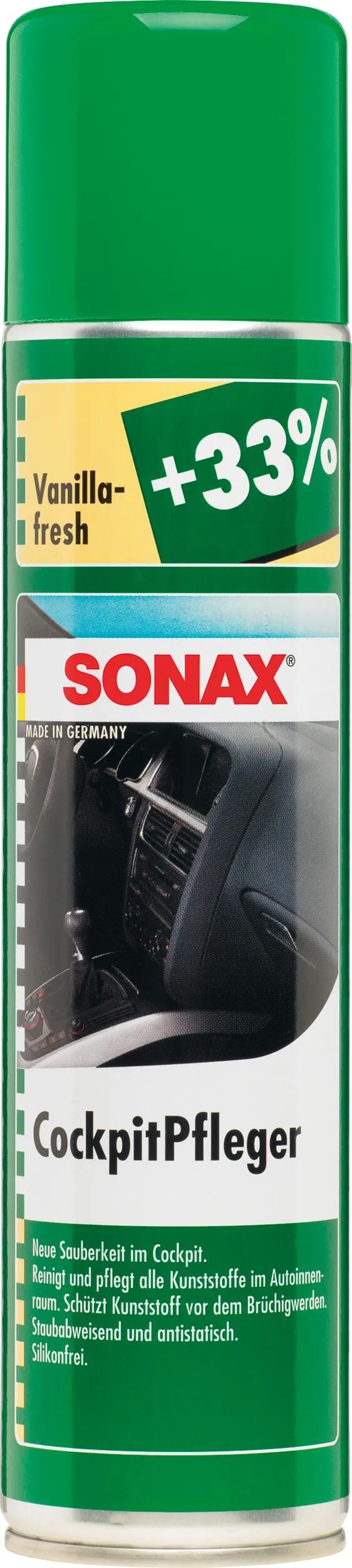 SONAX Kunststoffpflegemittel Cockpitpflege Cockpitpflege 400 ml vanillefrisch