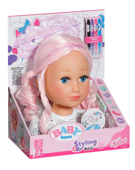 Baby Born kreativer Stylingkopf – Haubenkopf