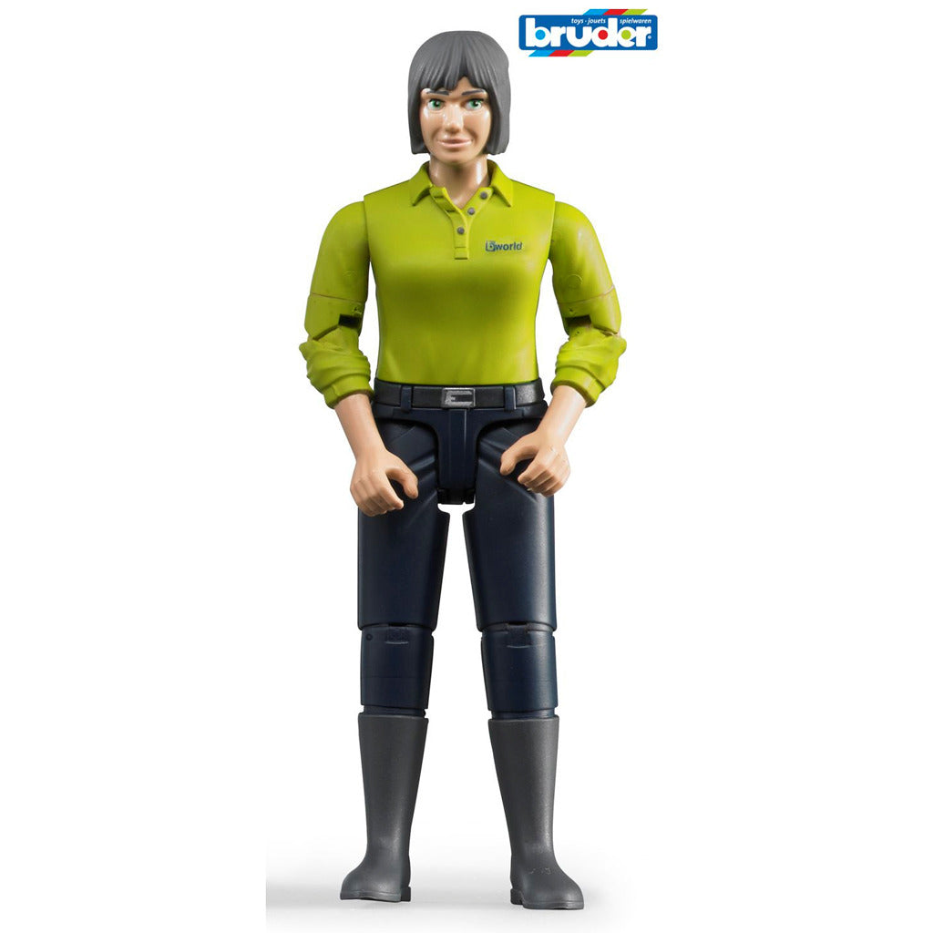 Bruder 60405 Woman with green shirt black pants