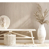 North Wall Noordwand Wallpaper Botanica Wooden Slats Beige