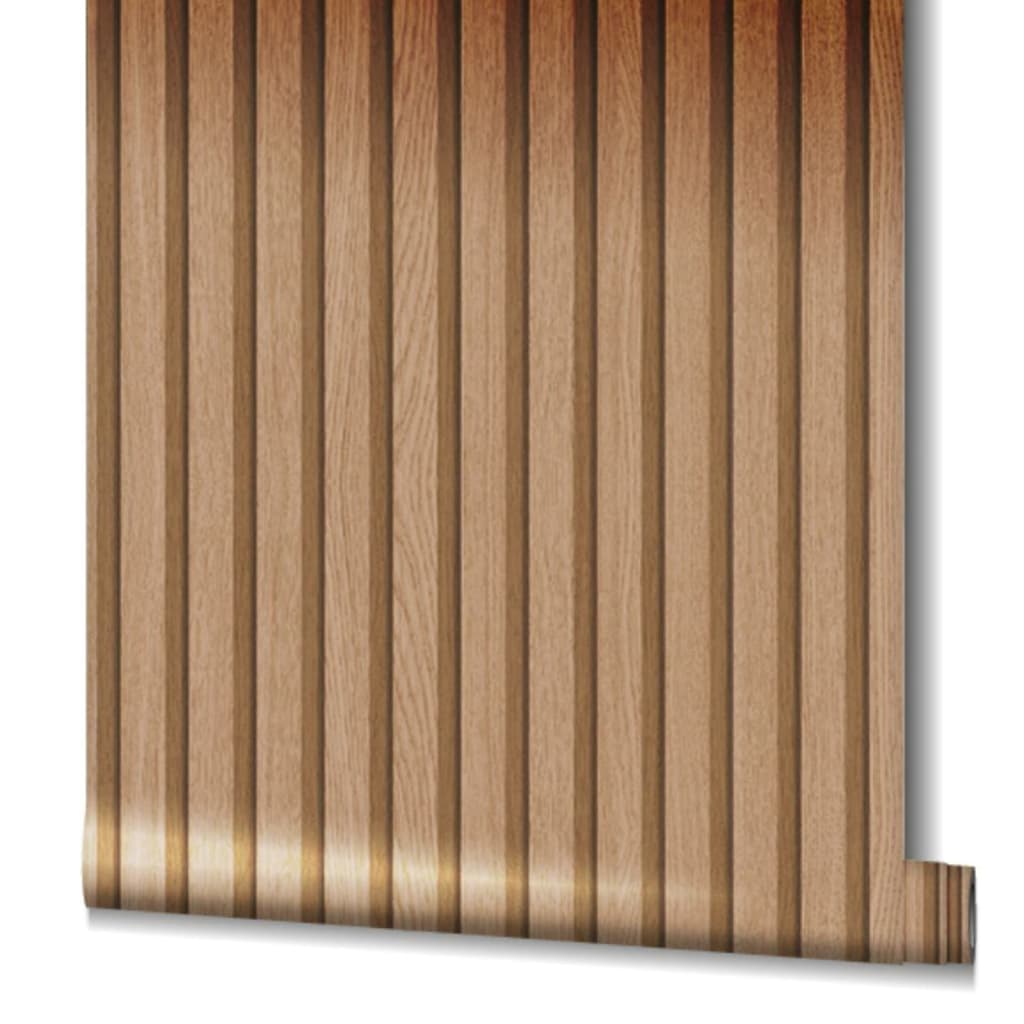 Noordwand behang botanica wooden slats bruin