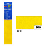 Folia fo-822106 Krepppapier 50 cm x 2,5 m, 10-fach schrumpfbar, gelb
