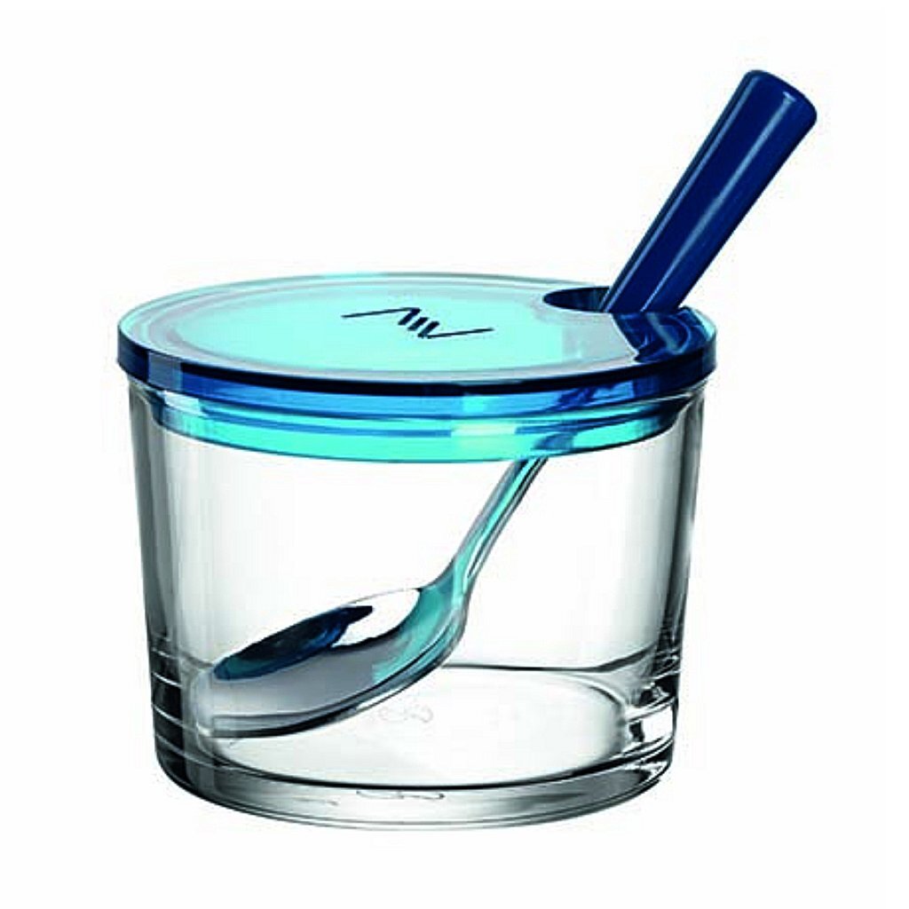 Basic Montana Jamot 10 cm + spoon blue glass