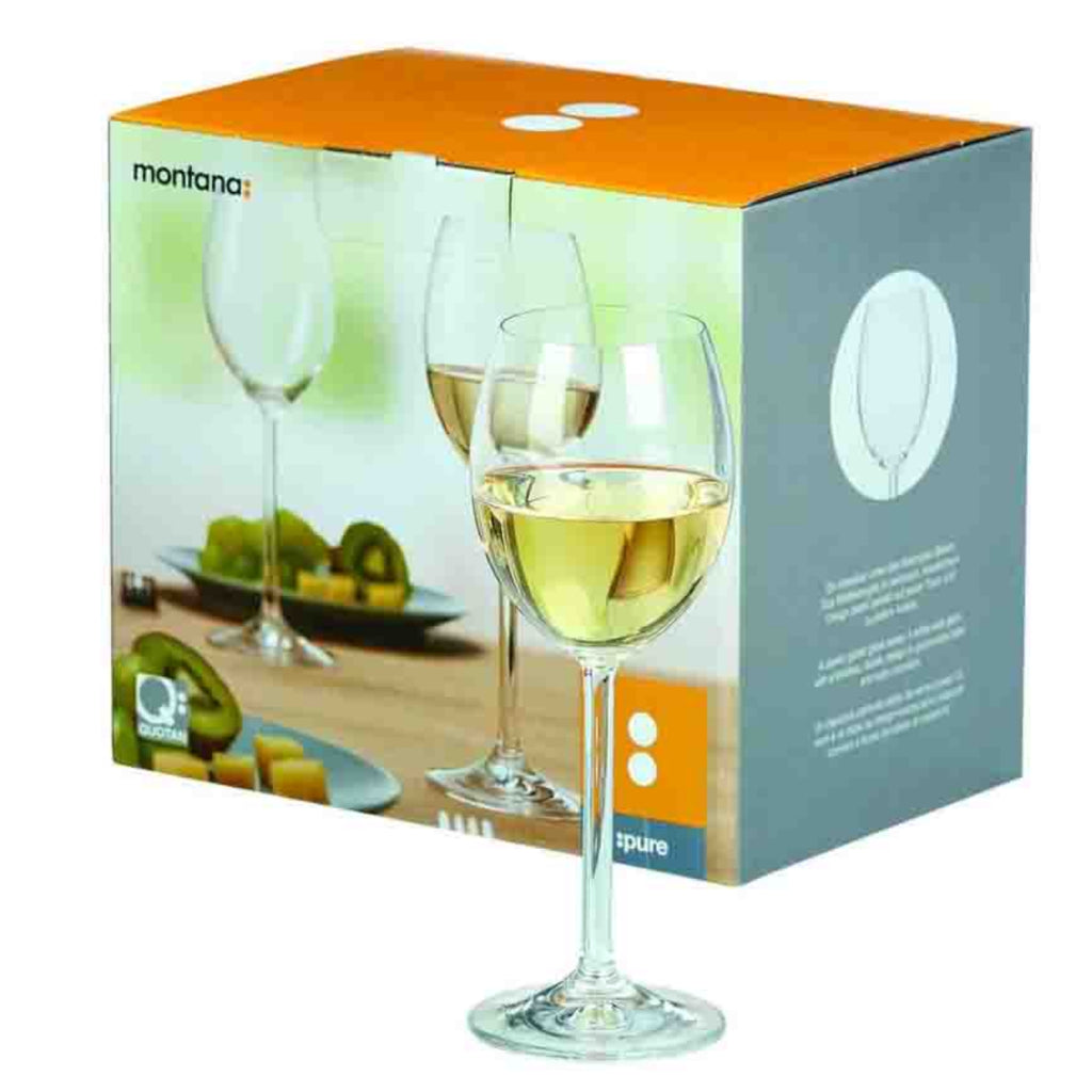 Montana Montana Set di 6 bicchieri di vino bianco puro 250 ml