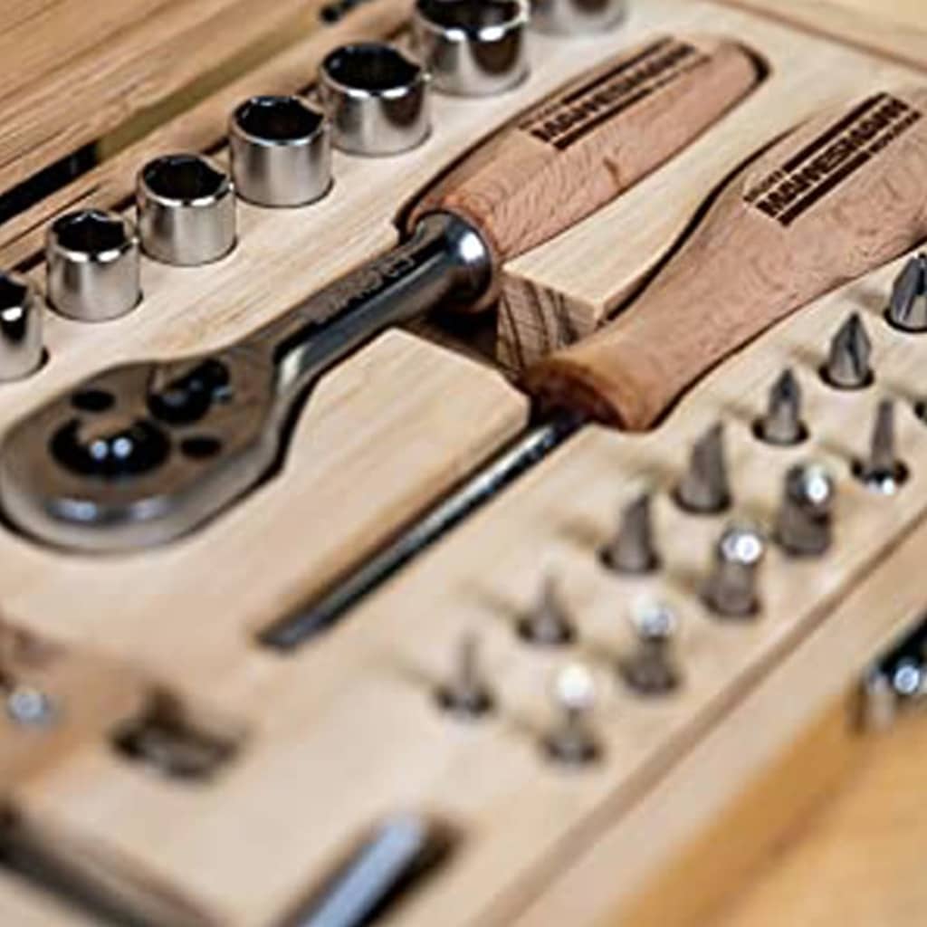 Brüder Mannesmann Brüder Mannesmann Keys de cockle 41 pièces Set Bamboo