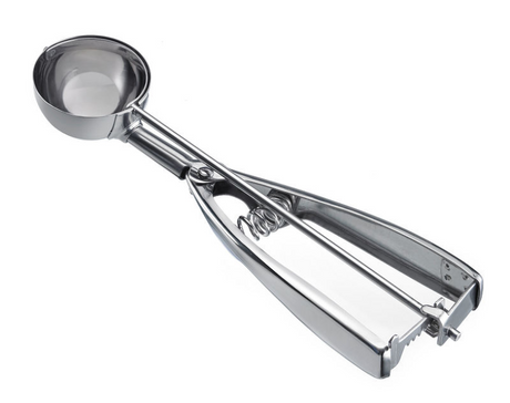 Westmark Eislöffel Eisportionierer, mit Zangengriff, Länge: 21,8 cm, Edelstahl, Profi, Silber, 62942270