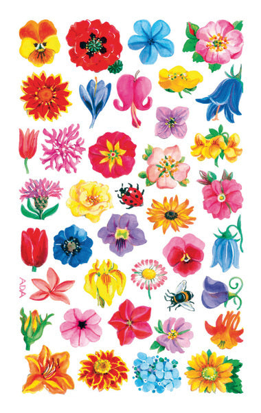 Avery av-54304 Papieretikett Z-Design, kreative Packung mit 3 Bögen Blumen