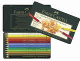 Faber Castell FC-110012 Buntstift Polychromos, 3,8 mm Kernstärke, Karton mit 12 Stück