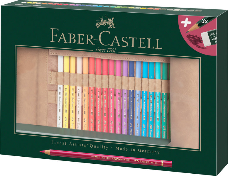 Faber Castell FC-110030 Rolletui Faber-Castell Polychromos Bleistifte 30 Stück