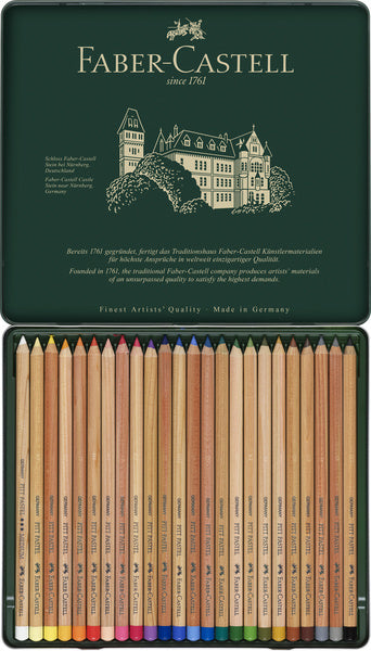 Faber Castell FC-112124 Pastellstift Faber-Castell Pitt Metalletui mit 24 Stück