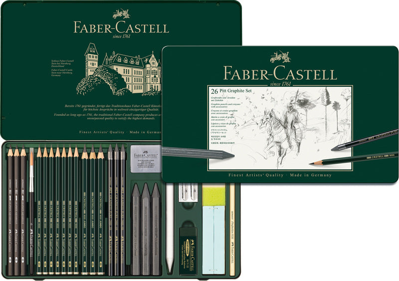 Faber Castell Faber Castell FC-11974 Grafy Set Faber-Castell Pitt 26-kus