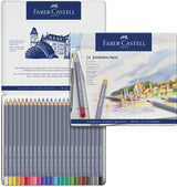 Faber Castell FC-114624 Aquarell-Buntstift Faber-Castell Goldfaber Federmäppchen 24 Stück