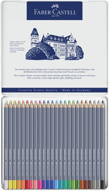 Faber Castell FC-114624 Aquarell-Buntstift Faber-Castell Goldfaber Federmäppchen 24 Stück