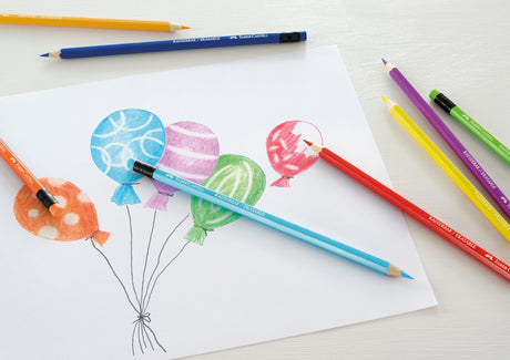 Faber Castell FC-116612 Buntstift löschbares Federmäppchen 12 Stück