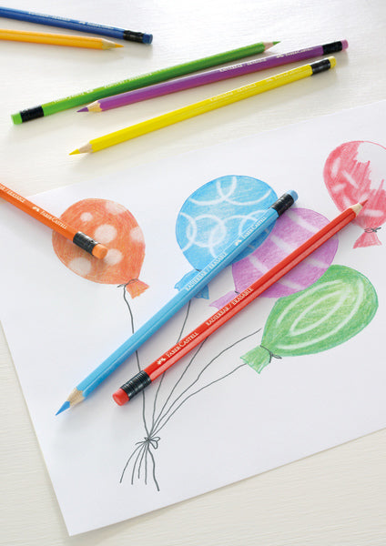 Faber Castell FC-116612 Buntstift löschbares Federmäppchen 12 Stück