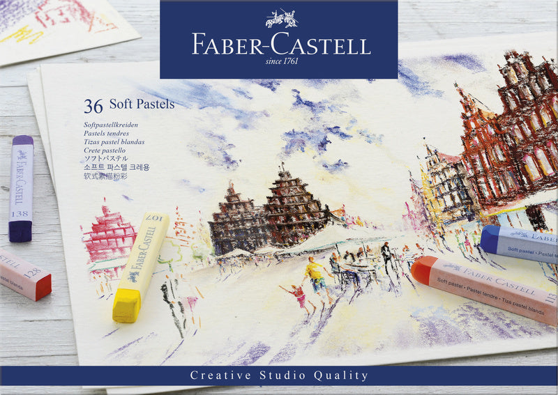 Faber Castell Faber Castell FC-128336 Pastelkrijt Studio Softpastel 36 Party Bensin