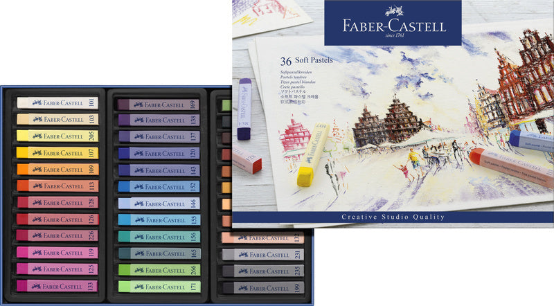 Faber Castell Faber Castell FC-128336 Pastelkrijt Studio Softpastel 36 Party Bensin