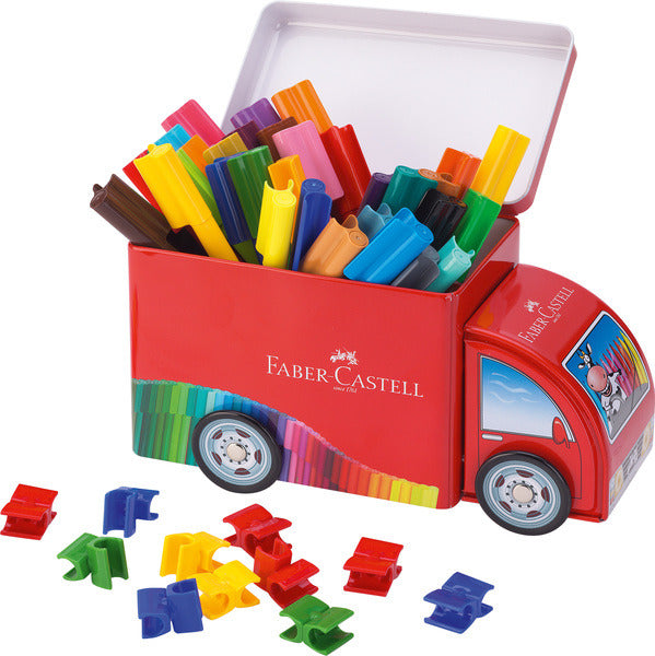 Faber Castell FC-155533 Filzstiftverbinder 33-teilig mit 10 Clips im LKW